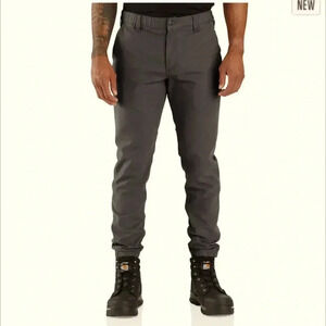 Carhartt Men's 38 (Fits 36) Flex Relaxed Fit Canvas Jogger Pants Gray (Shadow)